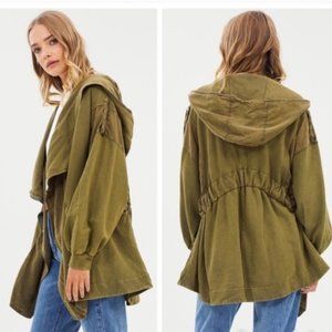 Free People C’mon hooded oversized hooded cardigan